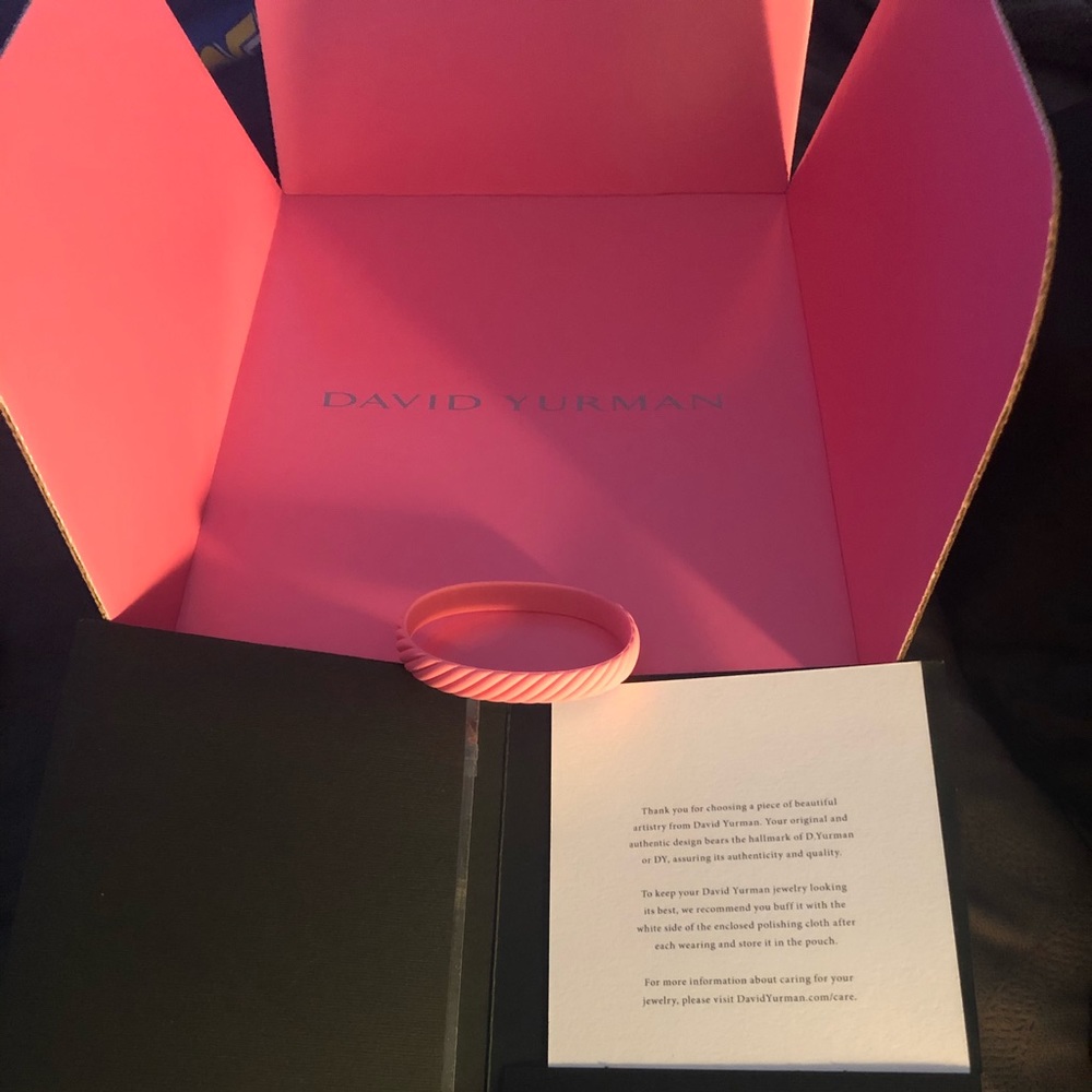 Authentic David Yurman Breast Cancer Bracelet